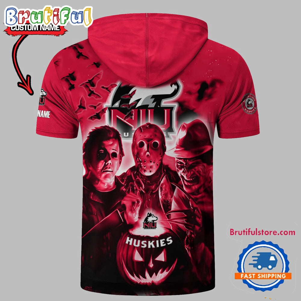 Northern Illinois Huskies Horror Characters Essential Halloween Sleeveless Hoodie