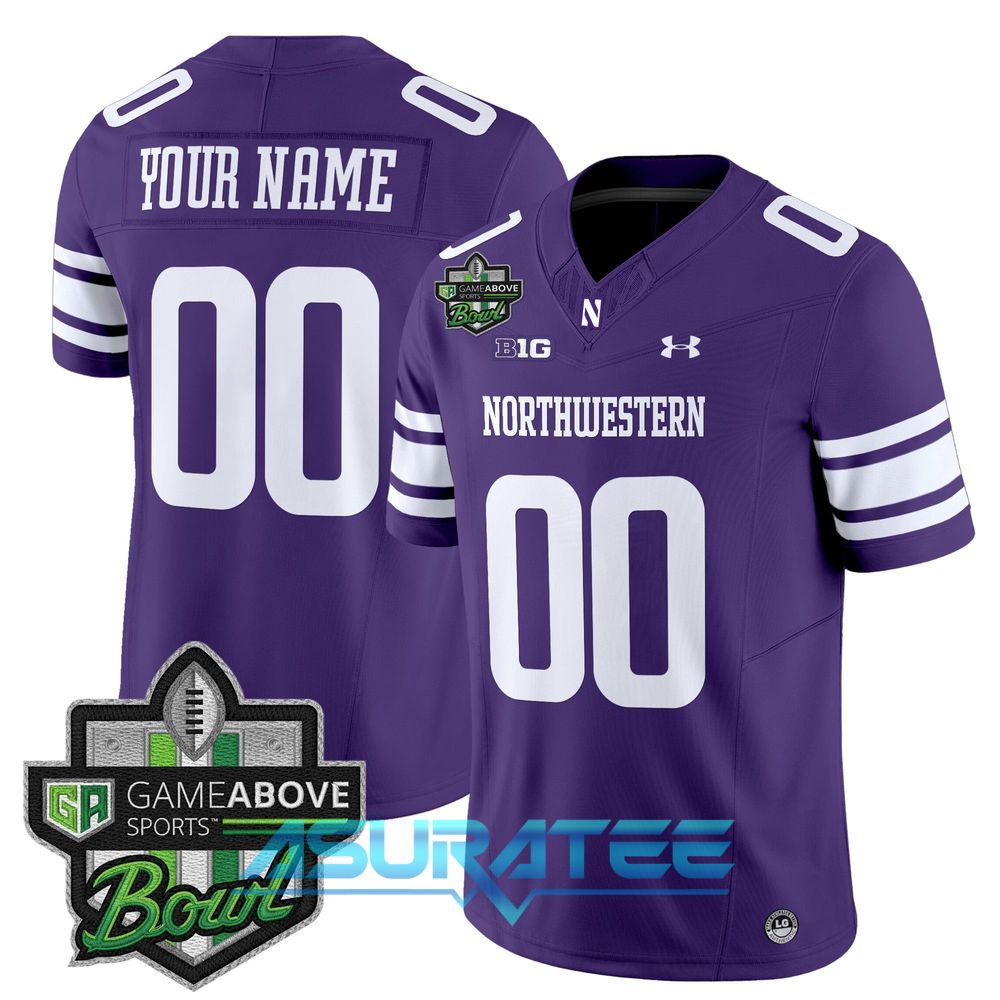 Northwestern Wildcats 2025 GameAbove Sports Bowl Limited Custom Jersey