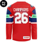 Norway National Team IIHF 2026 World Champions Hockey Jersey