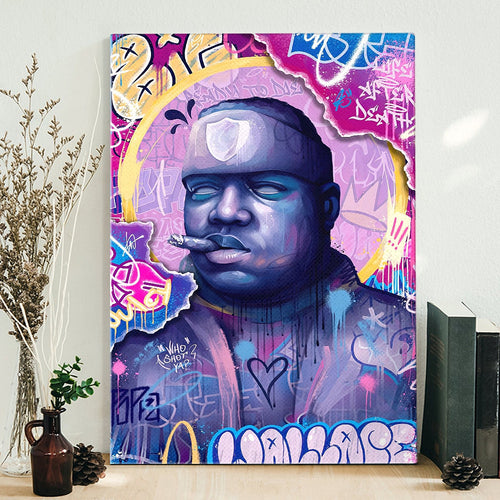 Notorious Biggie Modok Villain Parody Art Poster Canvas