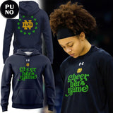 Notre Dame Basketball Celebrate 50 Years Of Women’s Varsity Athletics 2026 Cheer Her Name Hoodie
