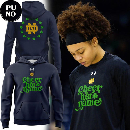 Notre Dame Basketball Celebrate 50 Years Of Women’s Varsity Athletics 2026 Cheer Her Name Hoodie