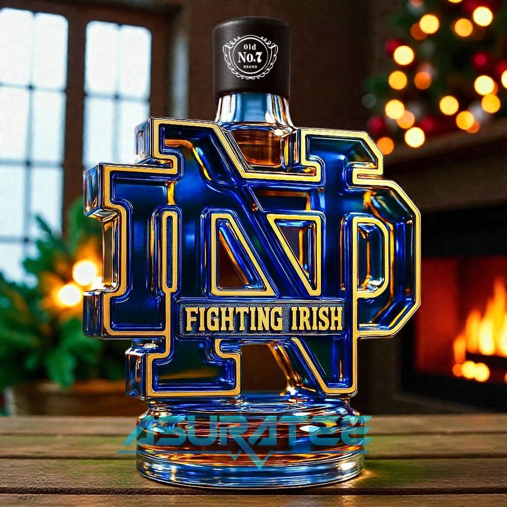 Notre Dame Fighting Irish 2025 Whisky Bottle
