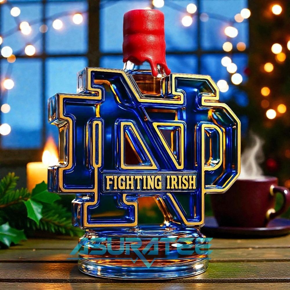 Notre Dame Fighting Irish 2025 Whisky Bottle