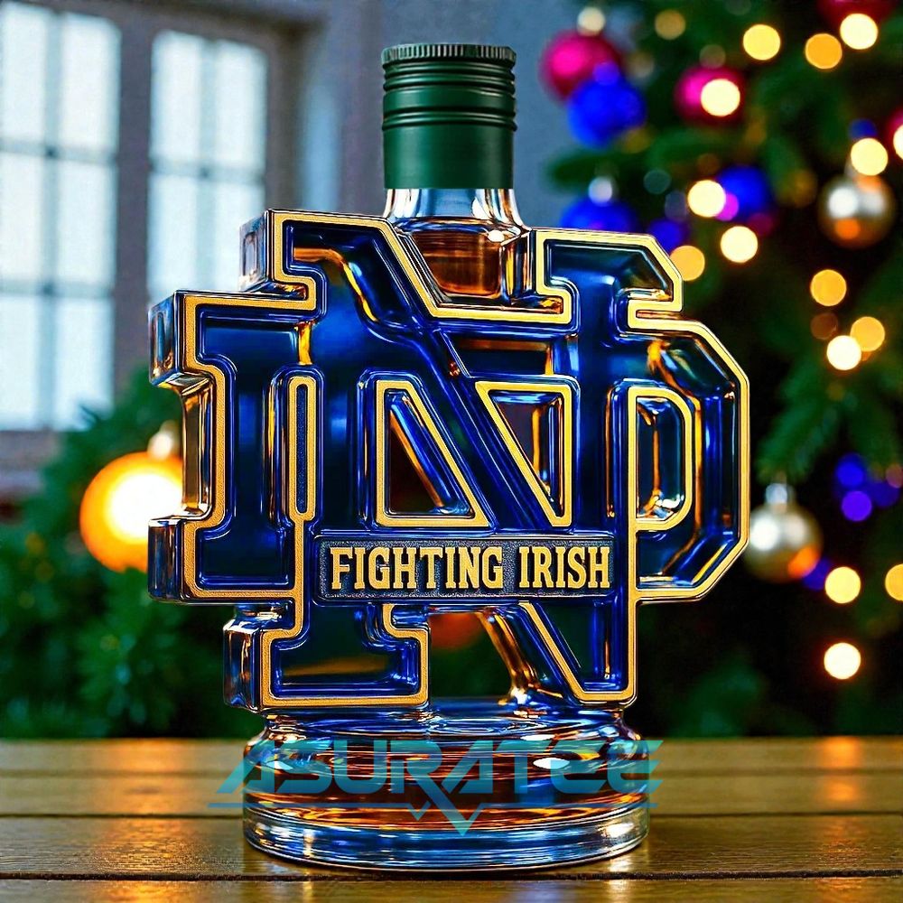 Notre Dame Fighting Irish 2025 Whisky Bottle