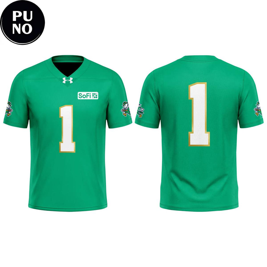 Notre Dame Fighting Irish 2026 Kelly Green Personalized Football Jersey