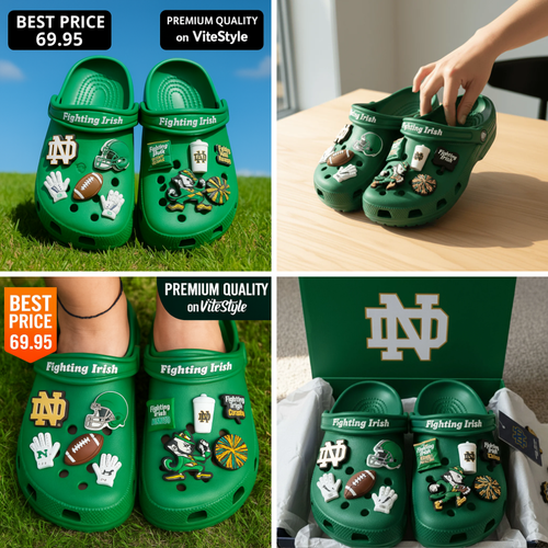 Notre Dame Fighting Irish Crocs Charms