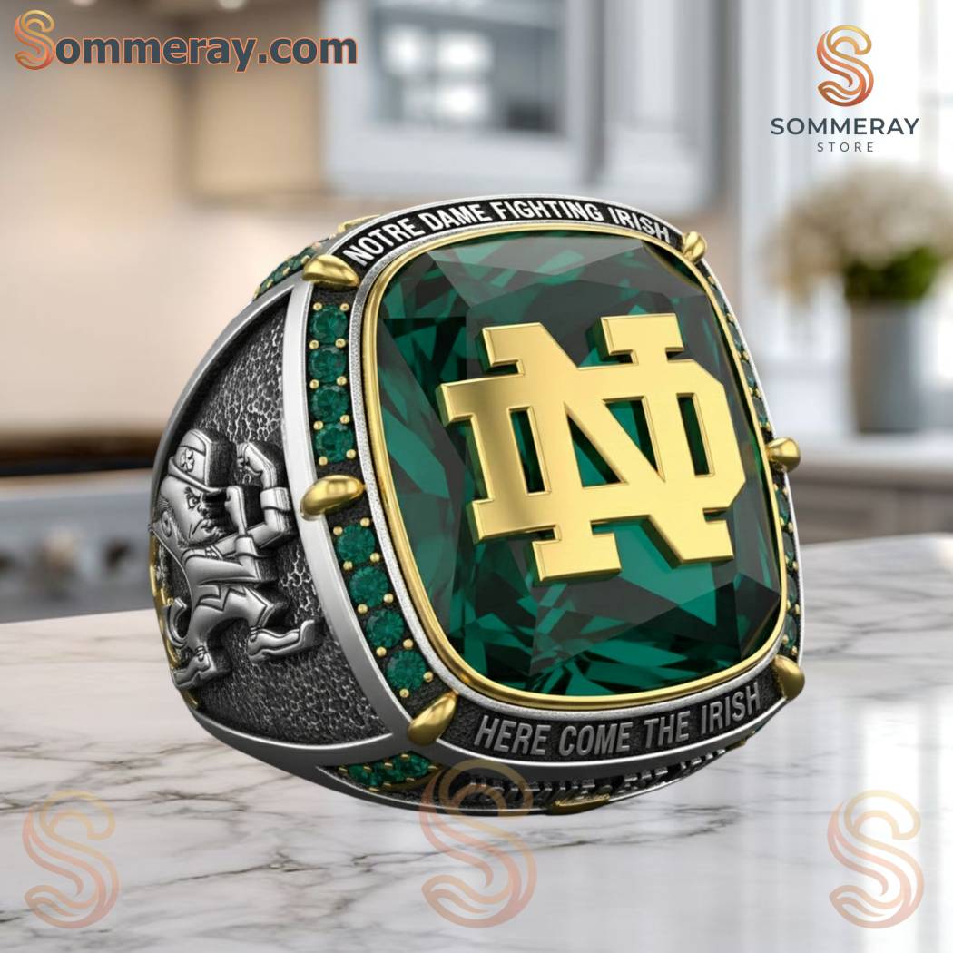 Notre Dame Fighting Irish Here Come The Irish Ring