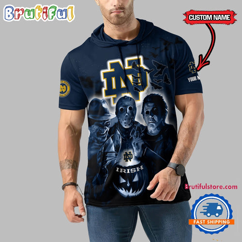 Notre Dame Fighting Irish Horror Characters Essential Halloween Sleeveless Hoodie