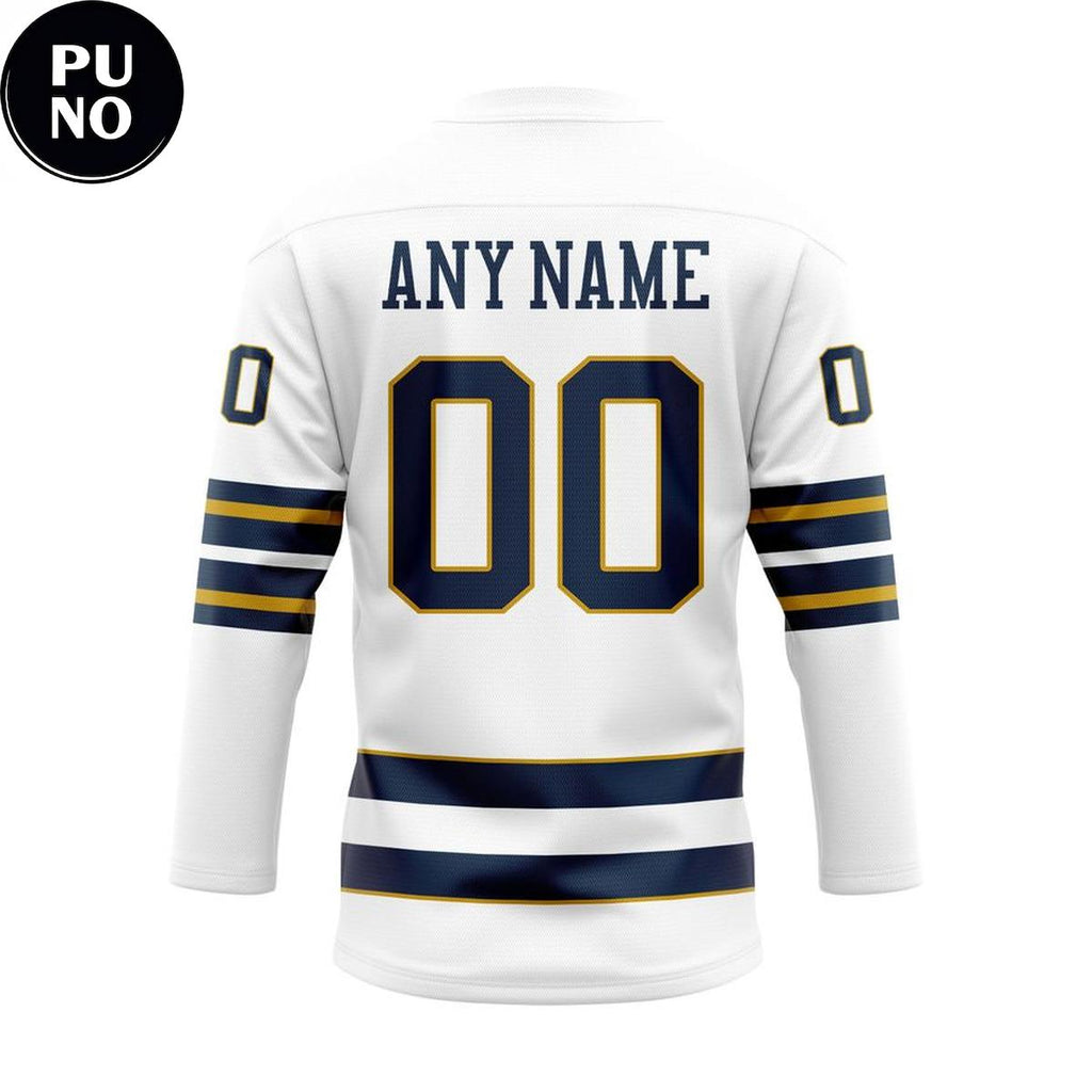 Notre Dame Fighting Irish Leprechaun Personalized Hockey Jersey