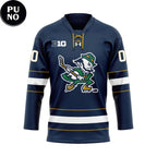 Notre Dame Fighting Irish Leprechaun Personalized Hockey Jersey