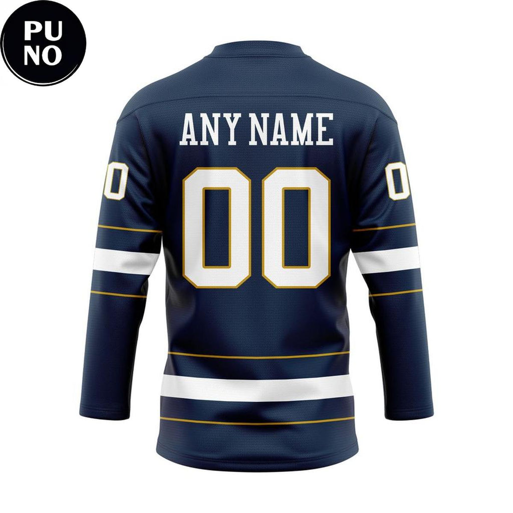 Notre Dame Fighting Irish Leprechaun Personalized Hockey Jersey