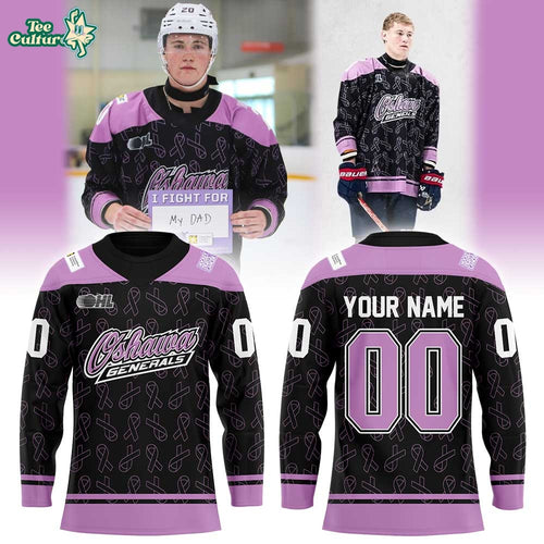 O Generals Fight Cancer 2026 Hockey Jersey Custom Name, Number