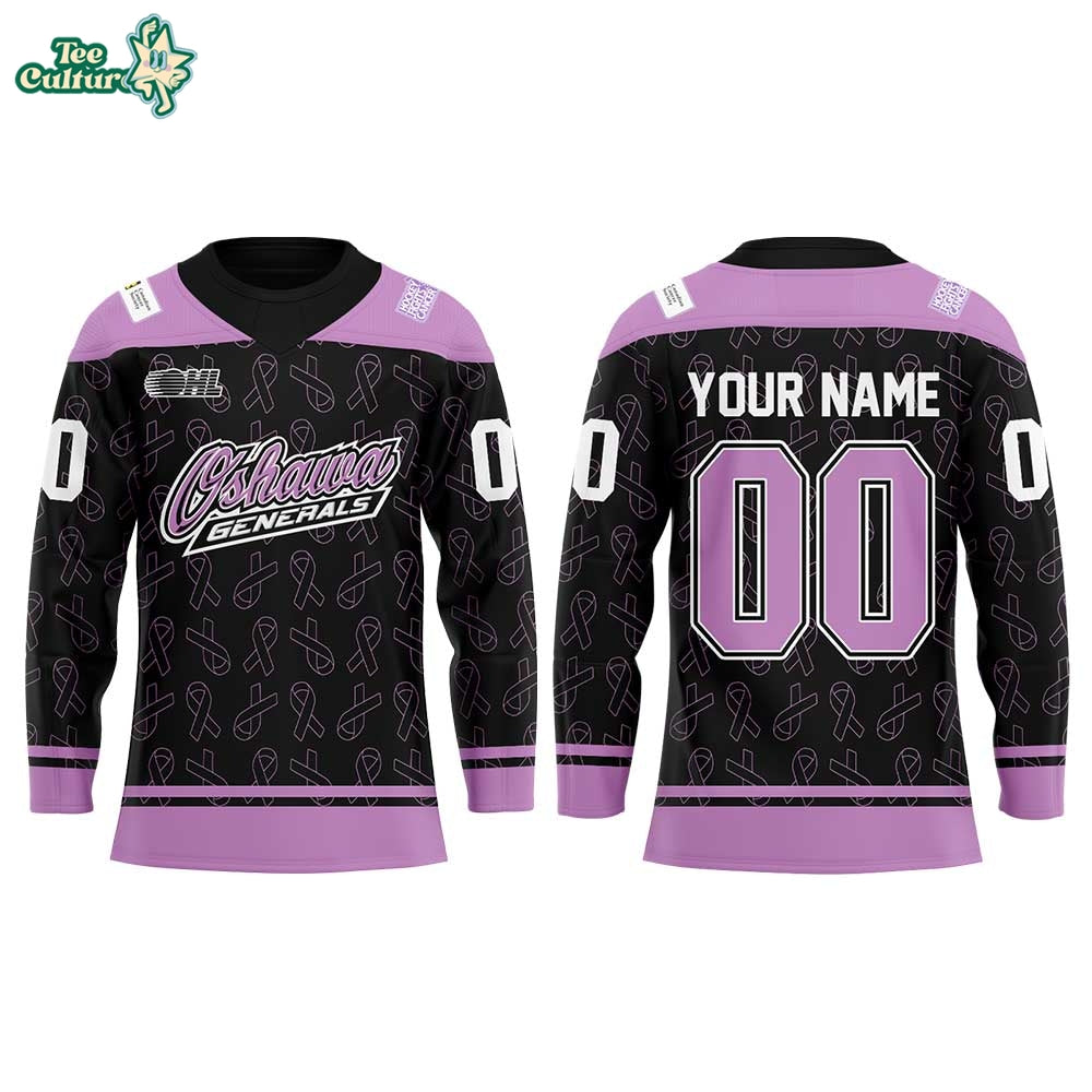 O Generals Fight Cancer 2026 Hockey Jersey Custom Name, Number