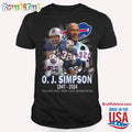 OJ Simpson Buffalo Bills 1947-2024 Thank You For The Memories T Shirt