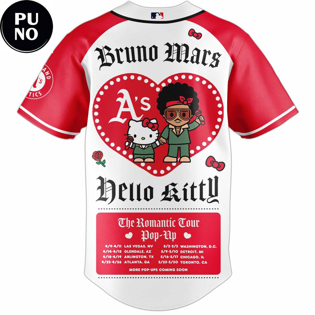 Oakland Athletics x Bruno Mars & Hello Kitty 2026 Baseball Jersey