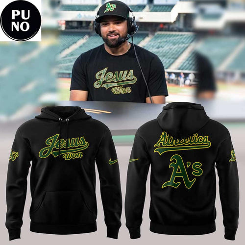 Oakland Athletics x Jesus Won 2026 Hoodie T-Shirt