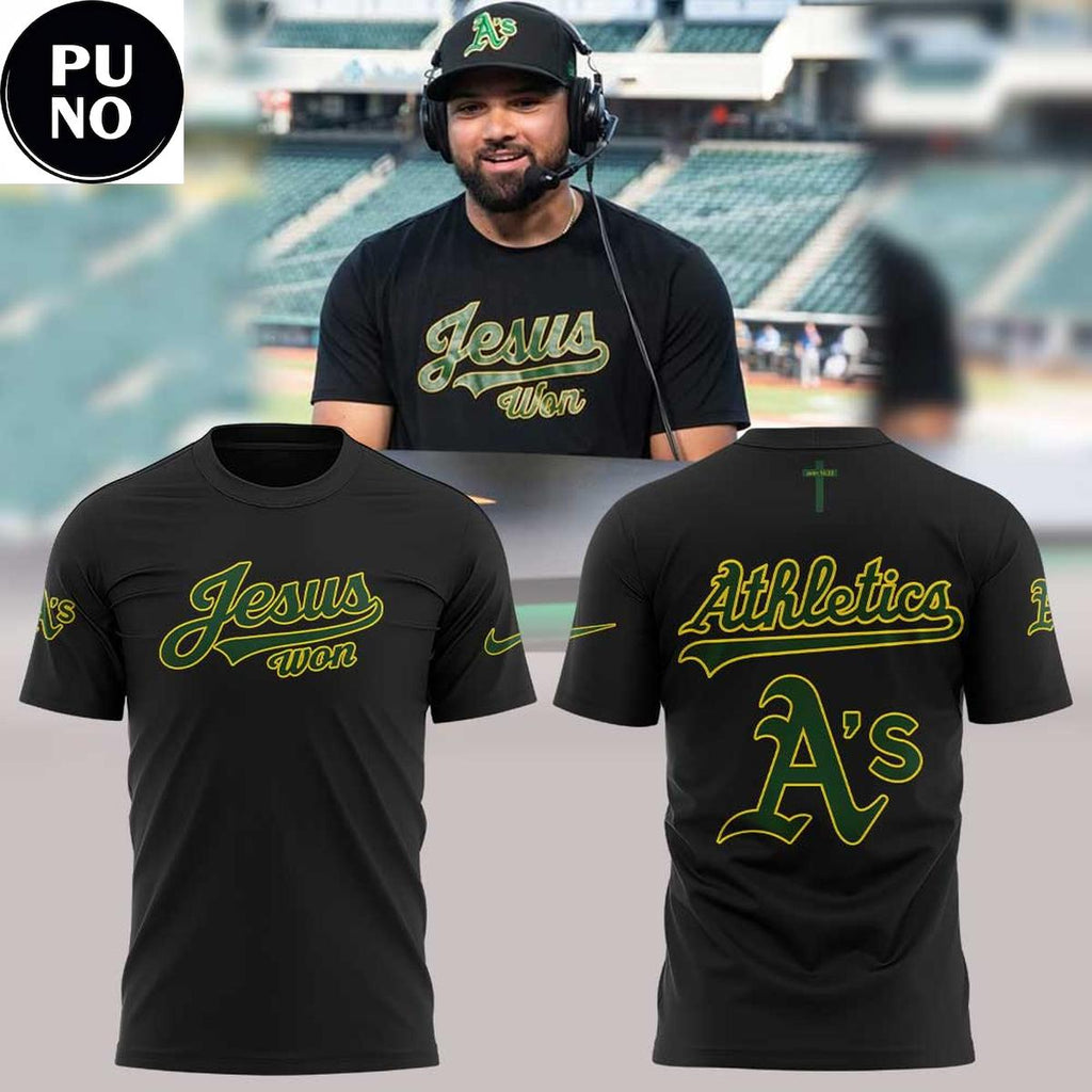 Oakland Athletics x Jesus Won 2026 Hoodie T-Shirt