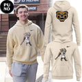 Oakland Golden Grizzlies Retro Mascot 2026 Beige Hoodie T-Shirt