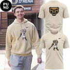 Oakland Golden Grizzlies Retro Mascot 2026 Beige Hoodie T-Shirt