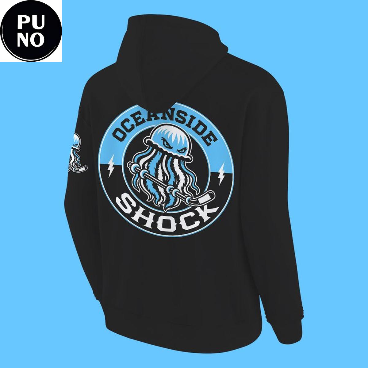 Oceanside Shock 2026 Black Hoodie T-Shirt