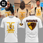 Official Hawthorn 2026 Jack Gunston 300th Game T-shirt