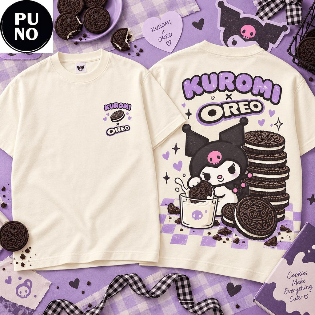 Official Kuromi x Oreo Cookie Graphic 2026 T-Shirt