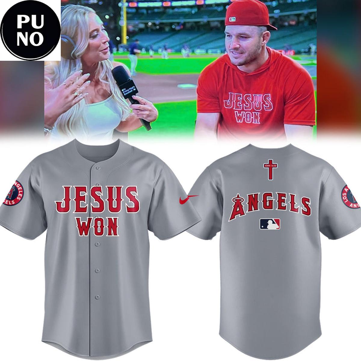 Official Los Angeles Angels Jesus Won 2026 Baseball Jersey
