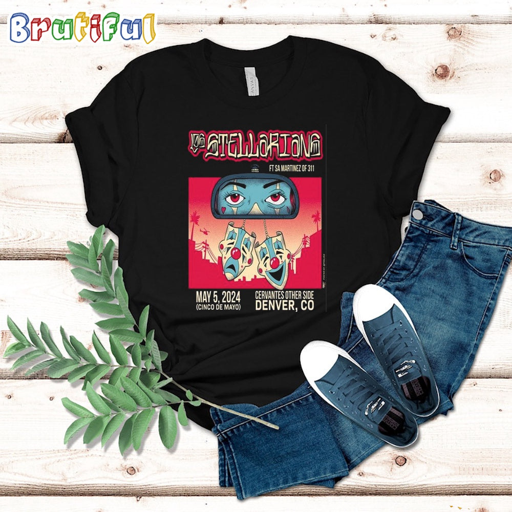 Official Los Stellarians Ft Sa Martinez Of 311 Concert Cervantes Other Side Denver Co May 5 2024 T Shirt