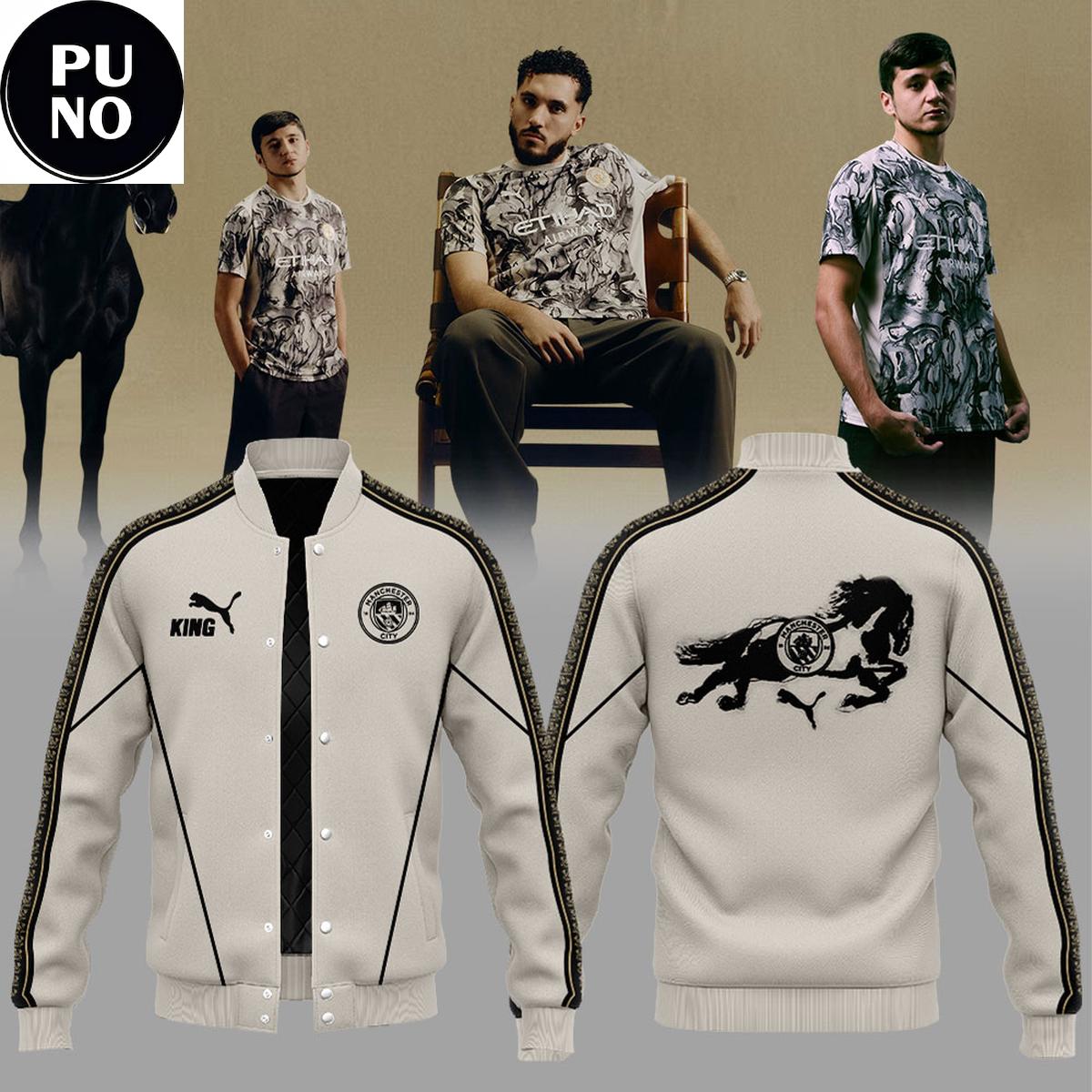 Official Manchester City 2026 Year of the Horse Baseball Jacket