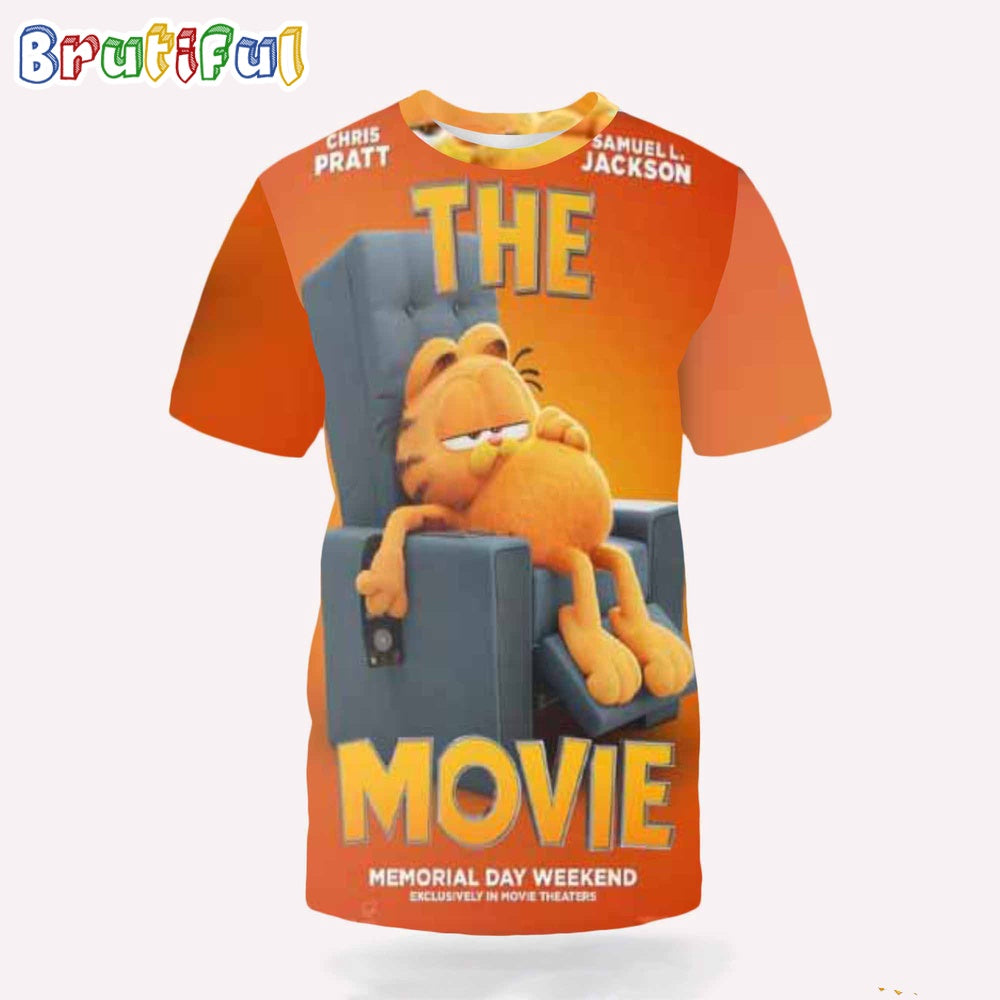 Official New Poster For The Garfield Movie Releasing In Theaters On May 24 3D Shirt