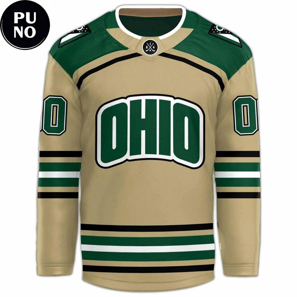 Ohio Bobcat Hockey Acha National Champions 2026 Personalized Hockey Jersey