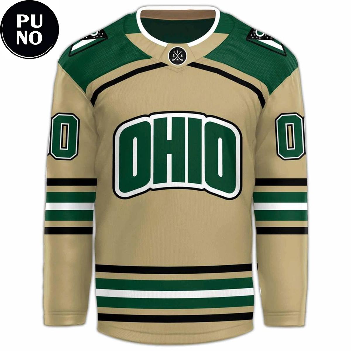 Ohio Bobcat Hockey Acha National Champions 2026 Personalized Hockey Jersey