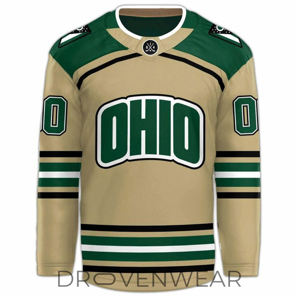 Ohio Bobcats Custom 2026 Hockey Style Jersey