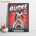 Ohio State Buckeyes 10 Denzel Burke Nil Comic Wall Art Poster Canvas