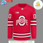 Ohio State Buckeyes 2026 Red Hockey Jersey Mens Fan Apparel