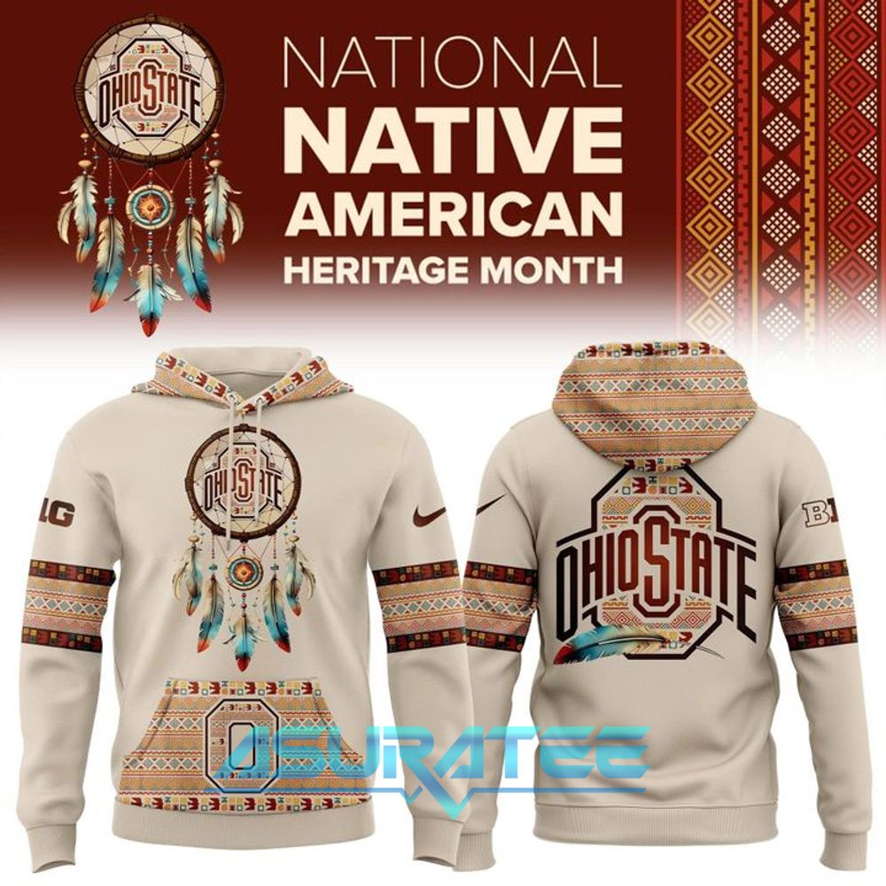 Ohio State Buckeyes 2025 Native American Heritage Month Hoodie