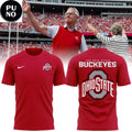Ohio State Buckeyes 2026 Jim Tressel Red T-Shirt