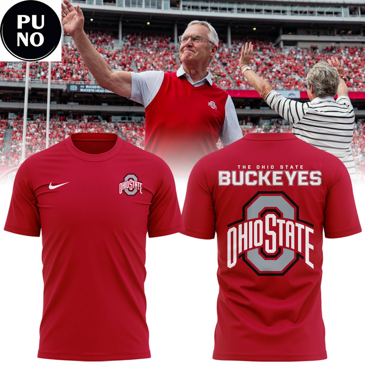 Ohio State Buckeyes 2026 Jim Tressel Red T-Shirt
