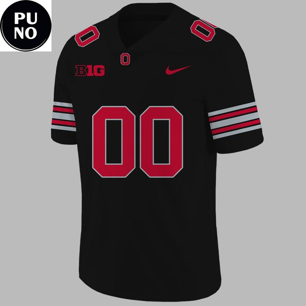 Ohio State Buckeyes Back in Black 2026 Personalized Football Jersey