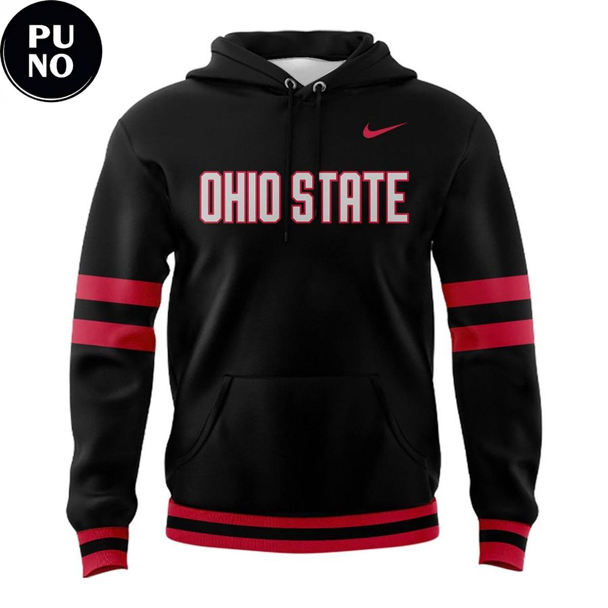 Ohio State Buckeyes Baseball Stealth Black 2026 Hoodie T-Shirt
