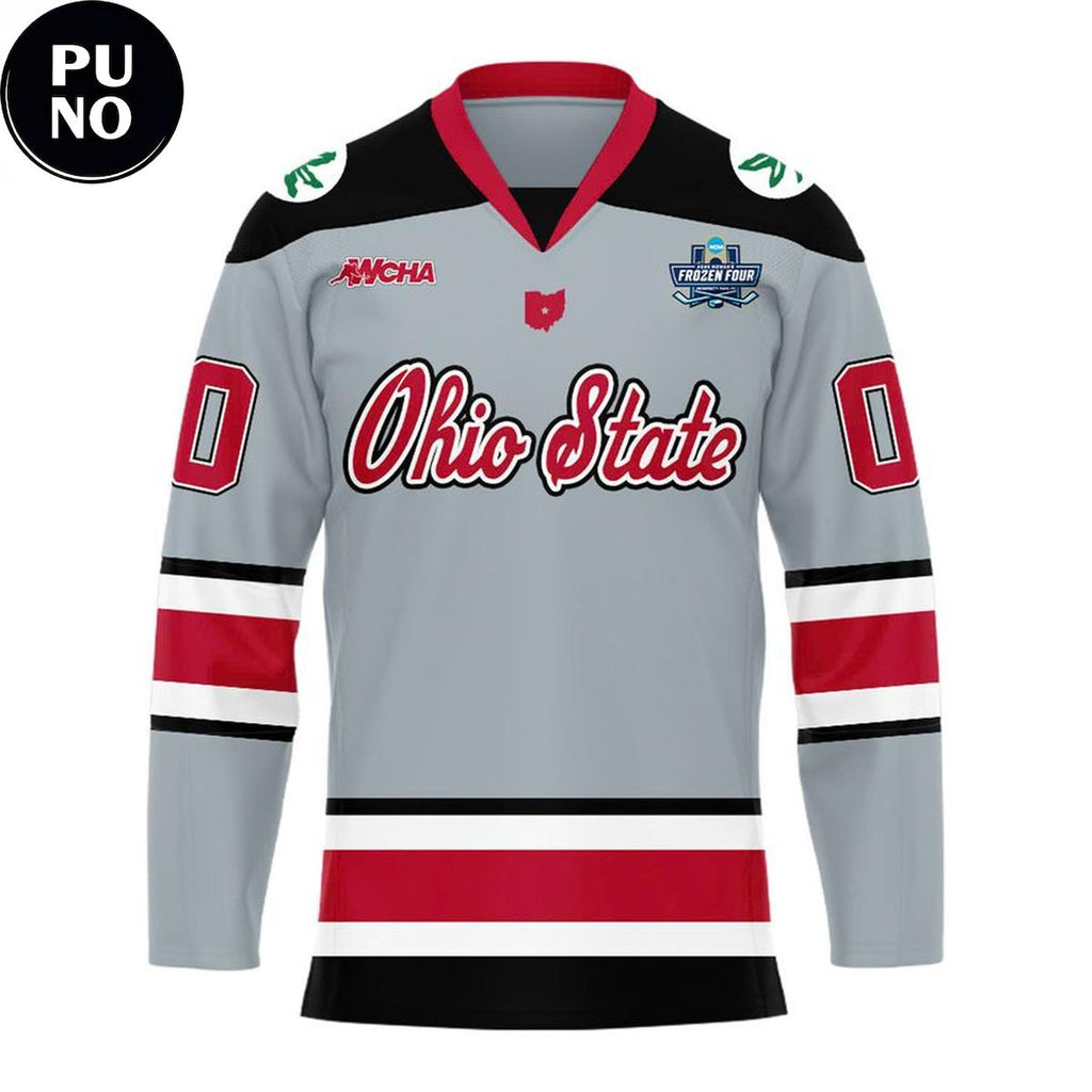 Ohio State Buckeyes Frozen Four Uniform 2026 Personalized Hockey Jersey