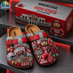 Ohio State Buckeyes Suede Clogs