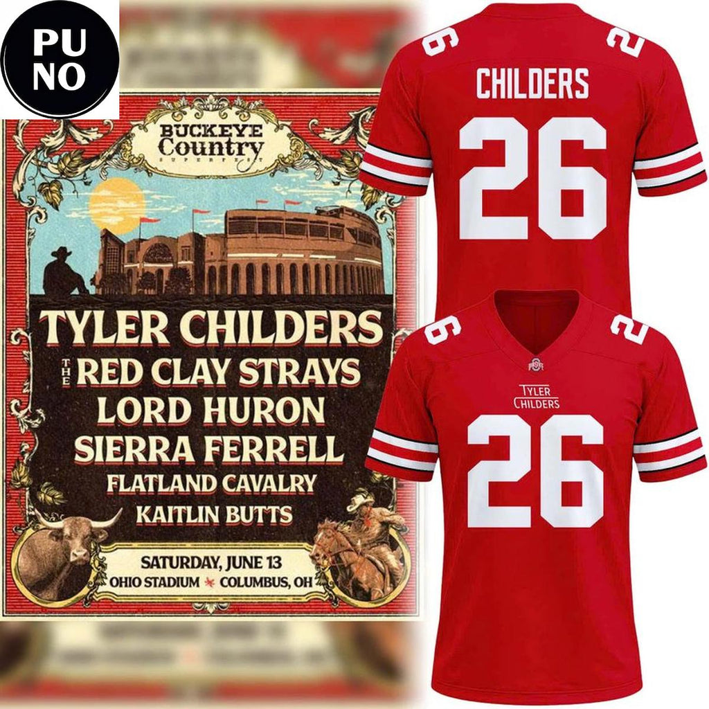 Ohio State Buckeyes x Tyler Childers 2026 Football Jersey