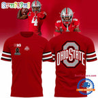 Ohio State Football Playoff First Round Scarlet 2024 Hoodie T-Shirt