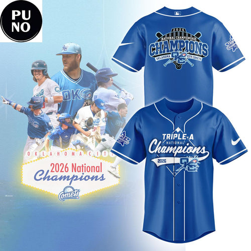 Oklahoma City Comets 2026 Triple-A National Champions Baseball Jersey