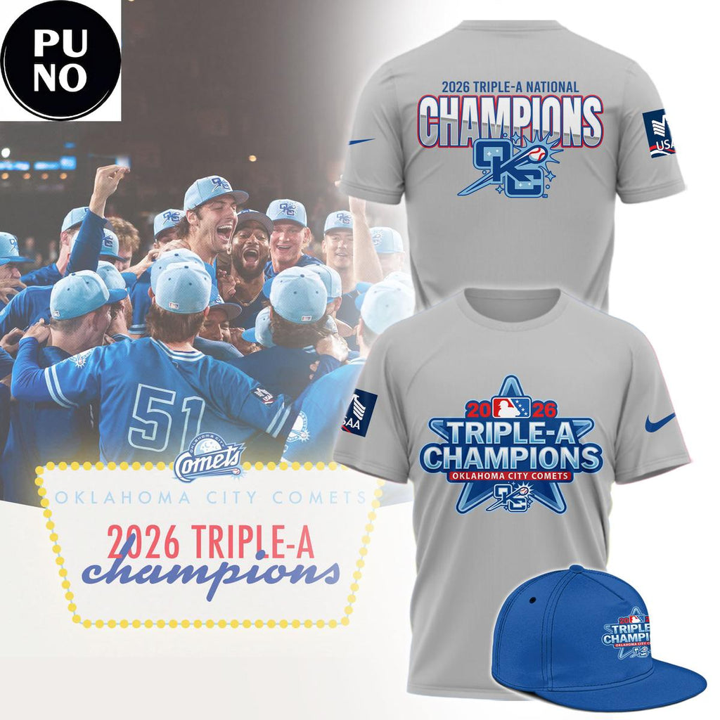 Oklahoma City Comets 2026 Triple-A National Champions T-Shirt