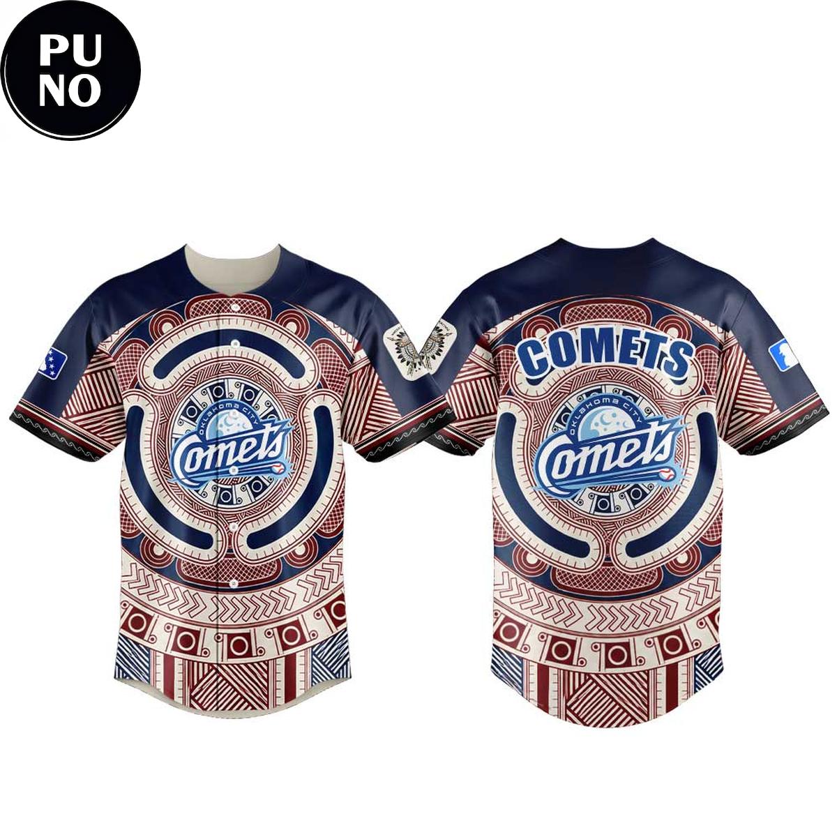 Oklahoma City Comets x Native American Heritage Night 2026 Baseball Jersey