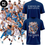 Oklahoma City Thunder 2026 Playoffs Earned Not Given Locker Room T-Shirt