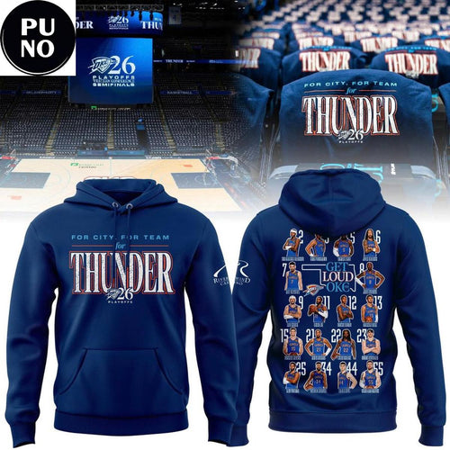 Oklahoma City Thunder 2026 Playoffs Round 2 Game 2 Get Lound OKC Hoodie Shirt